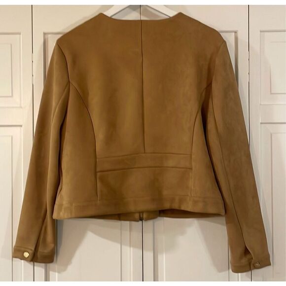 Marc New York Tan faux suede full zip jacket xl - Picture 5 of 9
